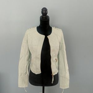 Mint green tailored jacket